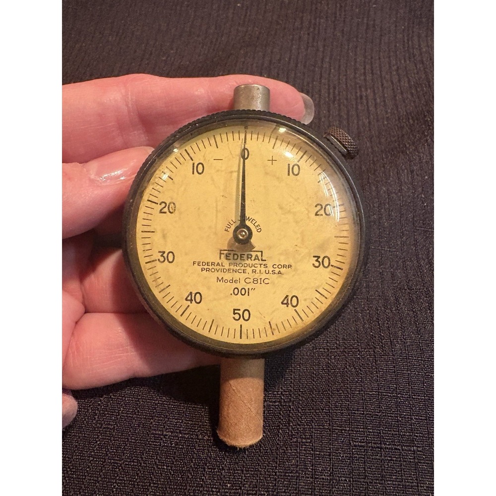 Federal Vintage Dial C81C Indicator .001 Machinist Tool USA Made